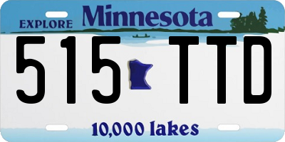 MN license plate 515TTD