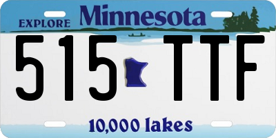 MN license plate 515TTF