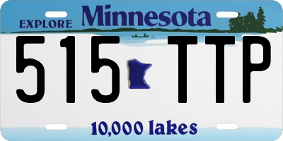 MN license plate 515TTP