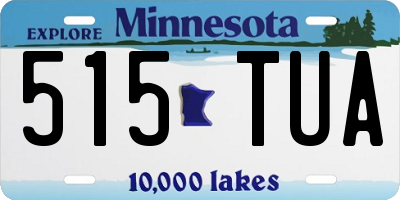 MN license plate 515TUA
