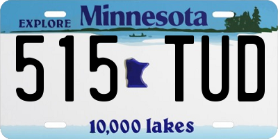 MN license plate 515TUD