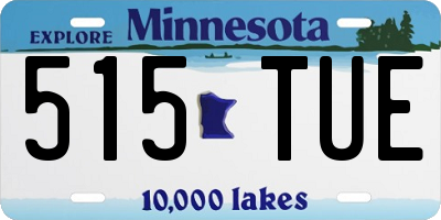 MN license plate 515TUE