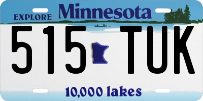 MN license plate 515TUK