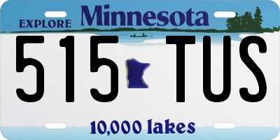 MN license plate 515TUS