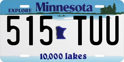 MN license plate 515TUU