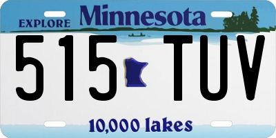 MN license plate 515TUV