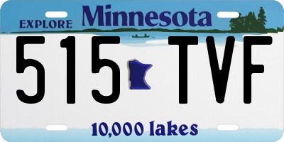 MN license plate 515TVF