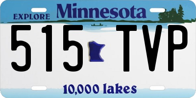 MN license plate 515TVP