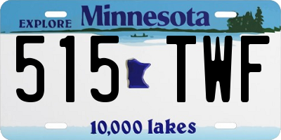 MN license plate 515TWF