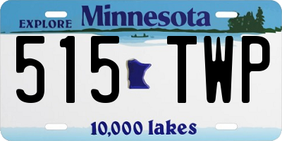 MN license plate 515TWP