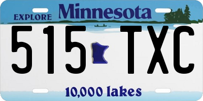MN license plate 515TXC