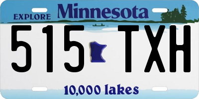MN license plate 515TXH