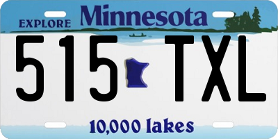 MN license plate 515TXL