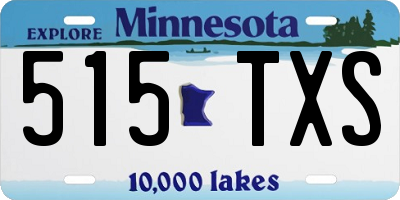 MN license plate 515TXS
