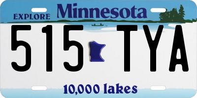 MN license plate 515TYA