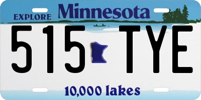 MN license plate 515TYE
