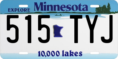MN license plate 515TYJ