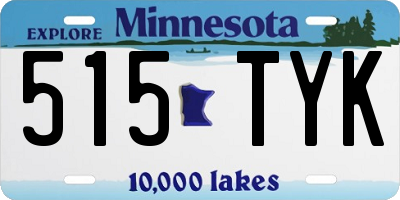 MN license plate 515TYK