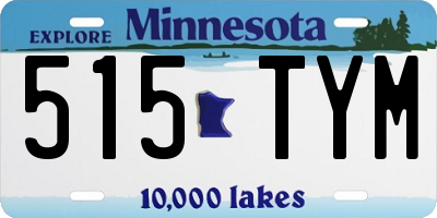 MN license plate 515TYM