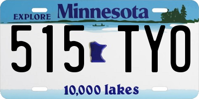 MN license plate 515TYO