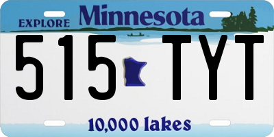 MN license plate 515TYT