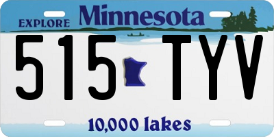 MN license plate 515TYV