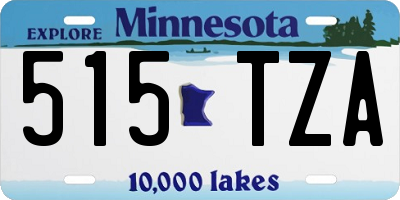 MN license plate 515TZA