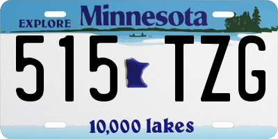 MN license plate 515TZG