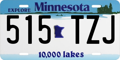 MN license plate 515TZJ