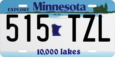 MN license plate 515TZL