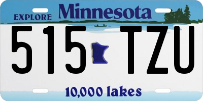 MN license plate 515TZU