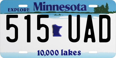 MN license plate 515UAD