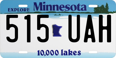 MN license plate 515UAH