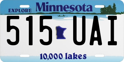 MN license plate 515UAI