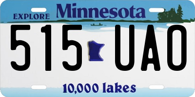 MN license plate 515UAO