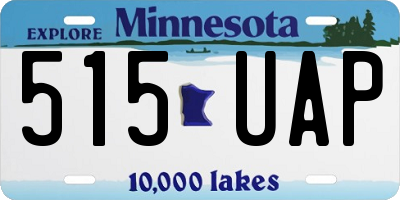 MN license plate 515UAP