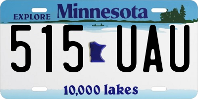 MN license plate 515UAU