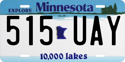 MN license plate 515UAY