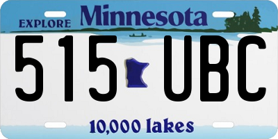 MN license plate 515UBC