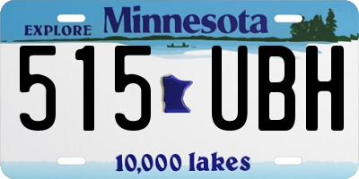 MN license plate 515UBH