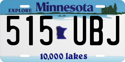 MN license plate 515UBJ