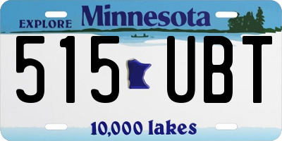MN license plate 515UBT