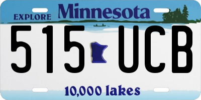 MN license plate 515UCB