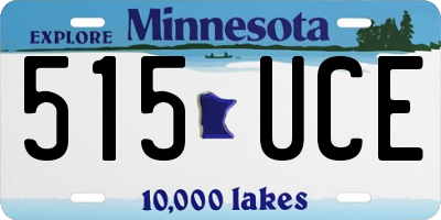 MN license plate 515UCE