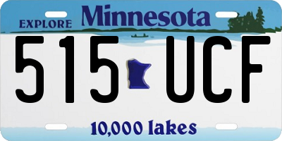 MN license plate 515UCF