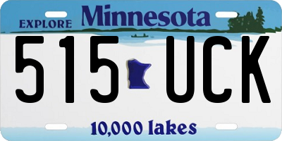 MN license plate 515UCK