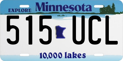 MN license plate 515UCL