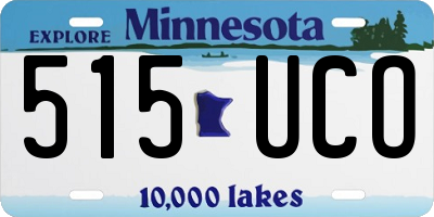 MN license plate 515UCO