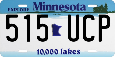 MN license plate 515UCP