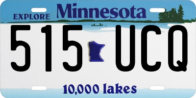 MN license plate 515UCQ